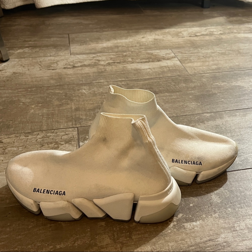 Balenciaga Women's White Sock Sneakers